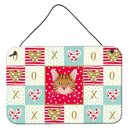 Carolines Treasures 8 x 12 in. Bengal Cat Love Wall or Door Hanging Prints CK5089DS812